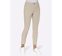Webhose INSPIRATIONEN, Damen, Gr. 24, Kurzgrößen, beige (sand), 77% Viskose, 19% Polyamid, 4% Elasthan, unifarben, lang, Hosen (95253861-24) sand
