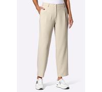 Webhose INSPIRATIONEN, Damen, Gr. 36, Normalgrößen, beige (sand), 63% Polyester, 33% Viskose, 4% Elasthan, unifarben, Hosen (78976962-36) sand