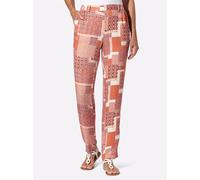 Webhose INSPIRATIONEN, Damen, Gr. 40, Normalgrößen, orange (champagner, papaya, bedruckt), 100% Viskose, Hosen (25666120-40) champagner, papaya, bedruckt
