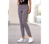 Webhose INSPIRATIONEN, Damen, Gr. 46, Normalgrößen, bunt (schwarz, rot, bedruckt), 72% Viskose, 25% Polyamid, 3% Elasthan, bedruckt, gemustert, mehrfarbig, lang, Hosen (82476355-46) schwarz, rot, bedr