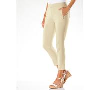 Webhose INSPIRATIONEN, Damen, Gr. 54, Normalgrößen, beige (sand), 72% Viskose, 25% Polyamid, 3% Elasthan, unifarben, Hosen (50600429-54) sand