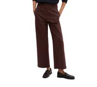 Webhose MARC O'POLO "MEA STRAIGHT", Damen, Gr. 42, N-Gr, braun, Web, Obermaterial: 96% Baumwolle, 4% Elasthan, unifarben, knöchelfrei, Hosen, aus Stretch-Baumwolle (51485617-42) braun