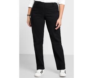 Webhose SHEEGO, Damen, Gr. 24, Kurzgrößen, schwarz, 70% Viskose, 25% Polyamid, 5% Elasthan, unifarben, Hosen (28259147-24) schwarz