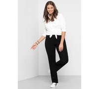 Webhose SHEEGO, Damen, Gr. 27, Kurzgrößen, schwarz, 70% Viskose, 25% Polyamid, 5% Elasthan, unifarben, Hosen (28259147-27) schwarz