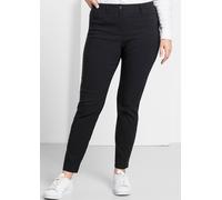 Webhose SHEEGO, Damen, Gr. 27, Kurzgrößen, schwarz, 70% Viskose, 25% Polyamid, 5% Elasthan, unifarben, Hosen (47980308-27) schwarz