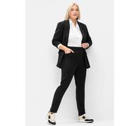 Webhose SHEEGO, Damen, Gr. 50, Normalgrößen, schwarz, 100% Polyester, unifarben, Hosen (83190948-50) schwarz