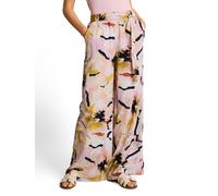 Webhose TOM TAILOR, Damen, Gr. 36, Länge 32, bunt (big abstract flower print), Web, Obermaterial: 70% Viskose, 30% Lyocell. Futter: 100% Viskose, gemustert, weit lang, Hosen, mit Allover-Muster/weites