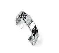 WEBOL 20 mm 22 mm 24 mm hochwertiges Uhrenarmband aus massivem Edelstahl, passend für Breitling-Uhrenarmbandbänder Avenger NAVITIMER SUPEROCEAN Band (Bandfarbe: Silberarmband, Größe: 24 mm)