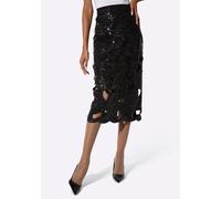 Webrock CREATION L, Damen, Gr. 26, schwarz, 100% Polyester, unifarben, wadenlang, Röcke (34417512-26) schwarz