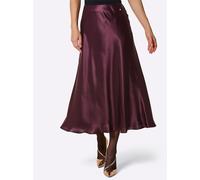 Webrock CREATION L PREMIUM, Damen, Gr. 46, burgund, 70% Viskose, 30% Seide, unifarben, lang, Röcke (16633867-46) burgund