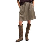 Webrock MARC O'POLO "aus Baumwoll-Breitcord", Damen, Gr. 36, stone taupe, Obermaterial: 100% Baumwolle, unifarben, ausgestellt kurz, Röcke (70716405-36) stone taupe