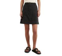 Webrock MARC O'POLO "aus Baumwolle-Leinen-Mix", Damen, Gr. 36, schwarz (m990), Obermaterial: 88% Baumwolle, 12% Leinen, unifarben, ausgestellt kurz, Röcke (39211266-36) m990