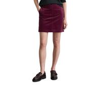 Webrock MARC O'POLO "aus Organic-Cotton-Modal-Stretch", Damen, Gr. 44, lila (aubergine rot), Obermaterial: 82% Baumwolle, 17% Modal, 1% Elasthan, unifarben, normal kurz, Röcke (95230135-44) aubergine