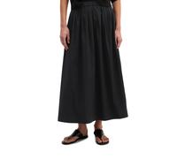 Webrock MARC O'POLO "aus Popeline-Stretch", Damen, Gr. 42, schwarz, Obermaterial: 60% Baumwolle, 38% Polyester, 2% Elasthan, unifarben, normal wadenlang, Röcke (94328263-42) schwarz
