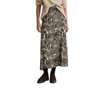 Webrock MARC O'POLO "aus Premium Viskose-Stretch", Damen, Gr. 36, schwarz braun, Obermaterial: 97% Viskose, 3% Elasthan, bedruckt, tailliert lang, Röcke (95271819-36) schwarz braun