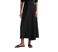 Webrock MARC O'POLO "aus TENCEL™ Lyocell-Leinen-Mix", Damen, Gr. 32, schwarz (m990), Obermaterial: 90% Lyocell, 10% Leinen, unifarben, ausgestellt wadenlang, Röcke (71437622-32) m990