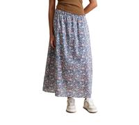 Webrock MARC O'POLO DENIM "aus Baumwoll-Voile", Damen, Gr. M, medium blau, Obermaterial: 100% Baumwolle; Futter: 100% Modal, bedruckt, normal lang, Röcke (13898641-M) medium blau