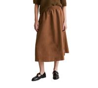 Webrock MARC O'POLO DENIM "aus Baumwolle-Leinen-Mix", Damen, Gr. XS, melted chocolate, Obermaterial: 53% Leinen, 47% Baumwolle, unifarben, lässig geschnitten lang, Röcke (76739703-XS) melted chocolate