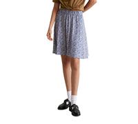 Webrock MARC O'POLO DENIM "aus bedrucktem Viskose-Crêpe", Damen, Gr. XS, blau (medium blau), Obermaterial: 100% Viskose, bedruckt, normal kurz, Röcke (17617150-XS) medium blau