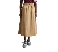 Webrock MARC O'POLO DENIM "aus Organic-Cotton-Mix-Stretch", Damen, Gr. S, smoky pine, Obermaterial: 68% Baumwolle, 27% Polyester, 5% Elasthan, unifarben, ausgestellt wadenlang, Röcke (33700543-S) smok