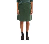 Webrock MARC O'POLO "mit lässiger Rillen-Struktur", Damen, Gr. 44, grün (quiet pine), Obermaterial: 98% Baumwolle, 2% Elasthan, unifarben, figurbetont kurz, Röcke (25020544-44) quiet pine