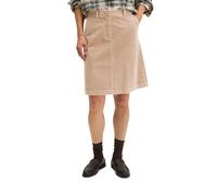 Webrock MARC O'POLO "mit lässiger Rillen-Struktur", Damen, Gr. 46, beige (earthy taupe), Obermaterial: 98% Baumwolle, 2% Elasthan, unifarben, figurbetont kurz, Röcke (95186331-46) earthy taupe