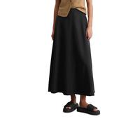 Webrock MARC O'POLO "mit seitlichem Reißverschluss", Damen, Gr. 36, schwarz (m990), Obermaterial: 100% Leinen, unifarben, ausgestellt wadenlang, Röcke (73083150-36) m990