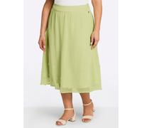 Webrock SHEEGO, Damen, Gr. 48, grün (pistazie), 100% Polyester, unifarben, wadenlang, Röcke (46987415-48) pistazie