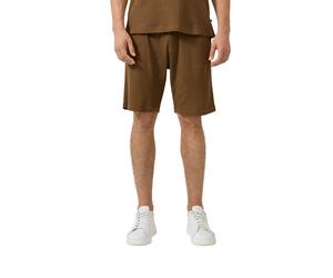Webshorts S.OLIVER, Herren, Gr. M, N-Gr, braun, Web, Obermaterial: 60% Baumwolle, 40% Polyester, unifarben, lässig geschnitten kniefrei, Hosen, mit Gummizug und (51311916-M) braun