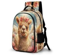 WECECE Schulrucksack Teenager Jungen 8-12 Jahre, 2026 Rucksack Schule Mit Alpaca Grundschüler/Schüler Der Mittelstufe Schulranzen Tier Llama Outdoor Schultasche