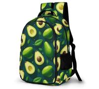 WECECE Schulrucksack Teenager Jungen 8-12 Jahre, 2026 Rucksack Schule Mit Avocado Pattern Grundschüler/Schüler Der Mittelstufe Schulranzen Früchte Outdoor Schultasche
