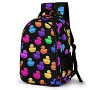 WECECE Schulrucksack Teenager Jungen 8-12 Jahre, 2026 Rucksack Schule Mit Bunt Duck Grundschüler/Schüler Der Mittelstufe Schulranzen Süßes Tier Outdoor Schultasche