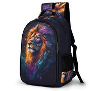 WECECE Schulrucksack Teenager Jungen 8-12 Jahre, 2026 Rucksack Schule Mit Lion Grundschüler/Schüler Der Mittelstufe Schulranzen Tier Outdoor Schultasche