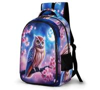 WECECE Schulrucksack Teenager Jungen 8-12 Jahre, 2026 Rucksack Schule Mit Owl Grundschüler/Schüler Der Mittelstufe Schulranzen Vogel Thema Outdoor Schultasche