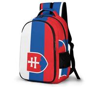 WECECE Schulrucksack Teenager Jungen 8-12 Jahre, 2026 Rucksack Schule Mit Slovakian Flag Motif Grundschüler/Schüler Der Mittelstufe Schulranzen Flag Theme Outdoor Schultasche