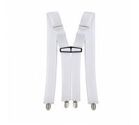 WedDecor 35mm Hosenträger Elastisch Verstellbar Zum Anklammern Hosenträger Solid - X Form Hosen Rutschfeste Verriegelung Starker Haarspangen Schlaufen - Herren Mode Zubehör für Hochzeit,Party