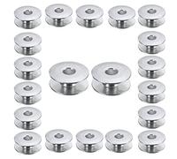 Weddecor Aluminium-Spulen für Nähmaschinen-Spule, universell passend für die meisten Marken, Brother, Singer, Janome, Newhome, Juki, Consew, 20 Stück