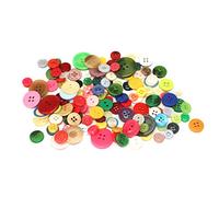 WedDecor Plastik 25mm Herz Knöpfe mit 2 Loch Knöpfe, Gemischt Acryl Zum Nähen, Scrapbooking,Verzierung, Handarbeiten,Stricken,Strickjacken,Vorhänge Deko, 100 Stück - Gemischte Leuchtende Farben, 50g