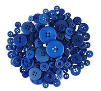 WedDecor Plastik 25mm Herz Knöpfe mit 2 Loch Knöpfe, Gemischt Acryl Zum Nähen, Scrapbooking,Verzierung, Handarbeiten,Stricken,Strickjacken,Vorhänge Deko, 100 Stück - Dunkelblau, 100g