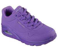 Wedgesneaker SKECHERS "UNO STAND ON AIR", Damen, Gr. 39, lila, Lederimitat, Schuhe, Freizeitschuh, Halbschuh, Schnürschuh weich gepolsterte Innensohle (64997013-39) lila