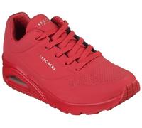 Wedgesneaker SKECHERS "UNO STAND ON AIR", Damen, Gr. 39, rot, Lederimitat, Schuhe Wedgesneaker, Freizeitschuh, Halbschuh, Schnürschuh weich gepolsterte Innensohle, Topseller (16160147-39)