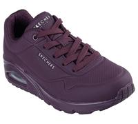 Wedgesneaker SKECHERS "UNO STAND ON AIR", Damen, Gr. 40, rot (burgunder), Lederimitat, sportlich, Schuhe, Freizeitschuh, Halbschuh, Schnürschuh weich gepolsterte Innensohle (58965615-40) burgunder