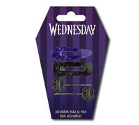 Wednesday Haarspangen Beauty Set für Mädchen, Set enthält 4 Haarspangen