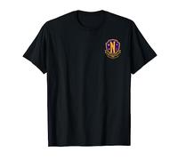 Wednesday Halloween Nevermore Crest Pocket Logo Costume T-Shirt