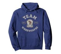 Wednesday Nevermore Academy Team Werewolves Collegiate Pullover Hoodie, Unisex für Erwachsene, Marineblau, M
