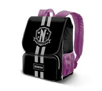 Karactermania Wednesday School Expandable Backpack Schwarz Kinder