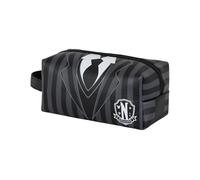 Wednesday Uniform-Brick Plus Reise-Kosmetiktasche, Schwarz, 25 x 12 cm