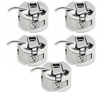WEDNIO Nähmaschinenspulen, Nähmaschinen-Spulenkapsel, Edelstahl, for Singer Brother 15 Klasse, 1 Stück oder 5(5pcs)