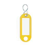 Wedo 10er-Pack Schlüsselanhänger mit S-Haken gelb, 52x21 cm