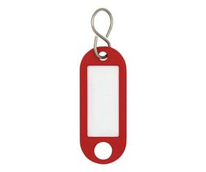 Wedo 10er-Pack Schlüsselanhänger mit S-Haken rot, 52x21 cm